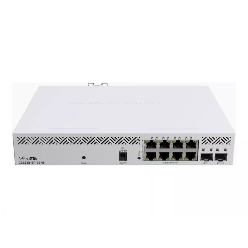 Przełącznik zarządzany Mikrotik CSS610-8P-2S+IN 8 portów Gigabit Ethernet PoE