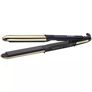 Prostownica do włosów BABYLISS ST484E — Płytki ceramiczne, technologia Warm, 230V, przewód 3,3 m, czarno-złota
