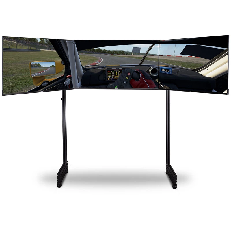 Elite Free Standing Tri ple Monitor Stand Add O