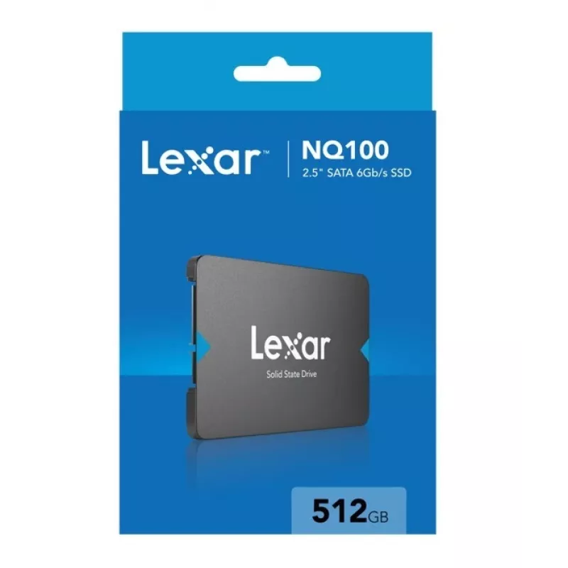 Dysk SSD 2,5 cala Lexar NQ100 512 GB SATA III, odczyt 550 MB/s, transfer 6 Gbit/s