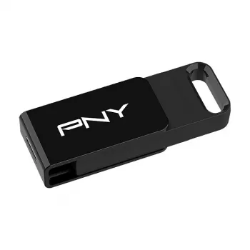 PNY Elite, 128 GB, USB Type-C, 3.2 Gen 1 (3.1 Gen 1), 120 MB/s, Dia, Czarny