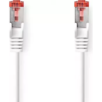 Kabel sieciowy Nedis CAT6 | Wtyk RJ45 | Wtyk RJ45 - S/FTP | 15,0 m | Wewnętrzny | Okrągły | LSZH | Biały | Pudełko