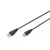 Kabel połączeniowy USB Assmann, typ A - B M/M, 1,8 m, USB 2.0, UL, czarny (AK-300102-018-S)