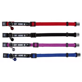 Obroża przeciwwokalizacyjna dla kota Trixie 4180 Czarno-Czerwona Nylon, regulowana szerokość 8 mm, dla starszych kotów