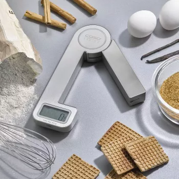 Caso | Waga kuchenna | KitchenEcostyle | Maksymalna waga (udźwig) 5 kg | Działka 1 g | Rodzaj wyświetlacza LCD | Stal nierdzewna
