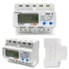 Trójfazowy licznik energii QOLTEC 50883 Wi‑Fi 400V z wyświetlaczem LCD