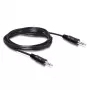 Kabel audio SBOX 3.5-3.5-M/M-2 2 m Czarny