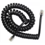 Spiral kabel RJ10/4P4C/2m/Czarny