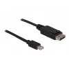 Kabel Mini DP/DP 1.2 DeLOCK 82438 2 m czarny