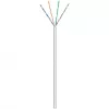 Kabel sieciowy kat.6, U/UTP (szary, 100 metrów, elastyczny)
