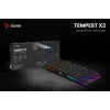 Klawiatura mechaniczna RGB Tempest X2 Outemu Blue Savio Savgk-tempest X2 Bl