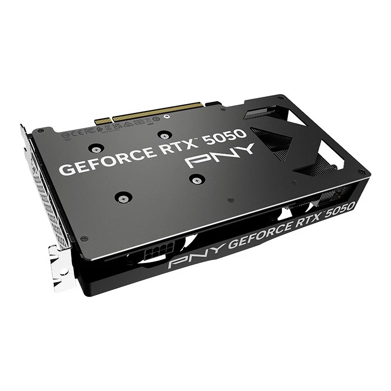 Karta graficzna PNY GeForce RTX 5050 — 8 GB GDDR6, 2317 MHz, 128-bitowa, PCIe x8 5.0, chłodzenie dwuwentylatorowe