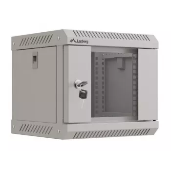 Szafa rack naścienna Lanberg WF11-3304-10S 4U szara, udźwig 30 kg