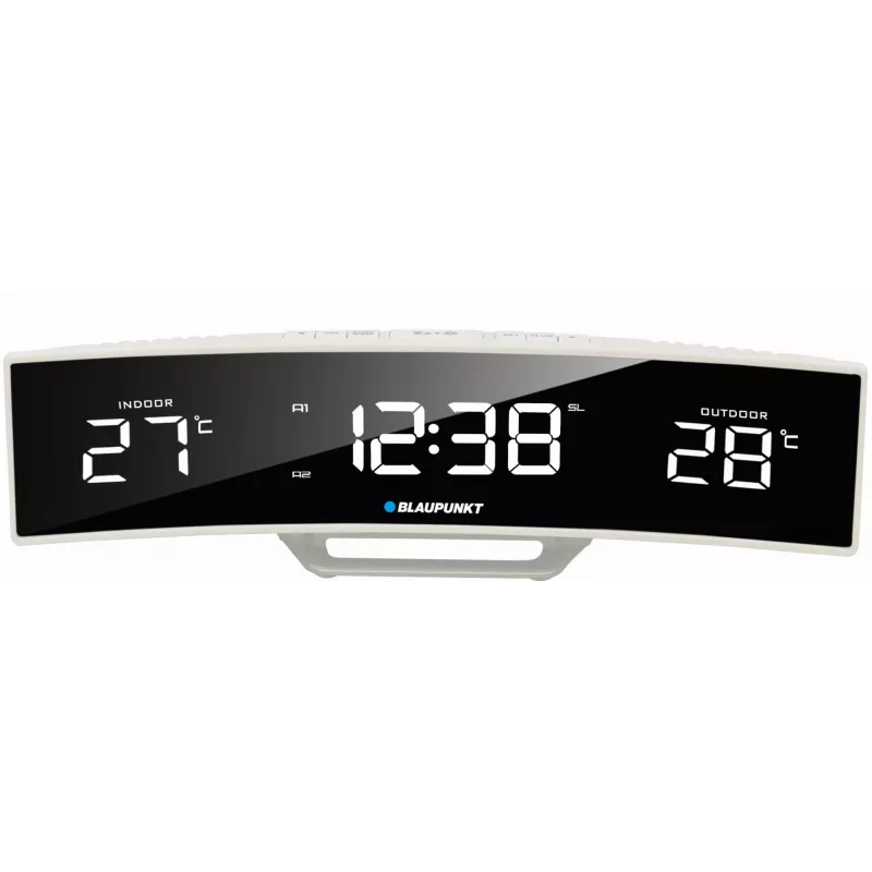 BLAUPUNKT CR12WH Budzik FM z termometrem