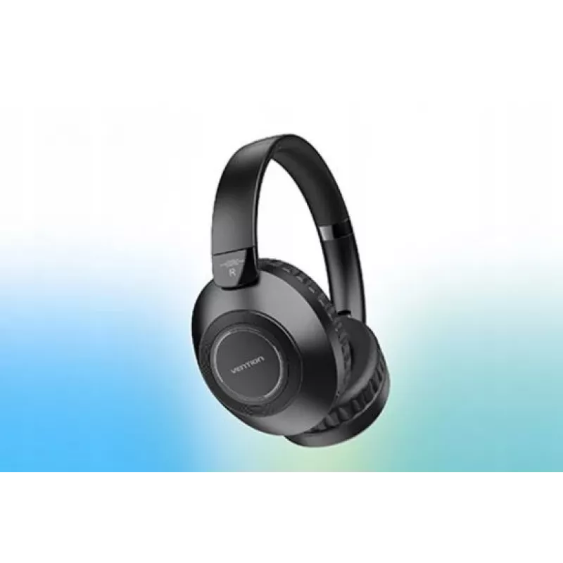 Zestaw słuchawkowy Vention NBBB0 SoundMate S11 — bezprzewodowe słuchawki nauszne Bluetooth 5.3, etui ładujące 400 mAh, do 20 godz., czarne