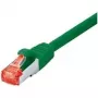 Tecline exertis Connect - Patch-Cable - RJ-45 (M) to RJ-45 (M) - 10 m - SSTP-Cable - CAT 6 - bezhalogenowy - Green (71510G)