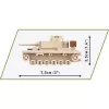 Zestaw klocków Cobi Panzer III Ausf.L — 103 elementy, zalecany wiek 6+, beżowy