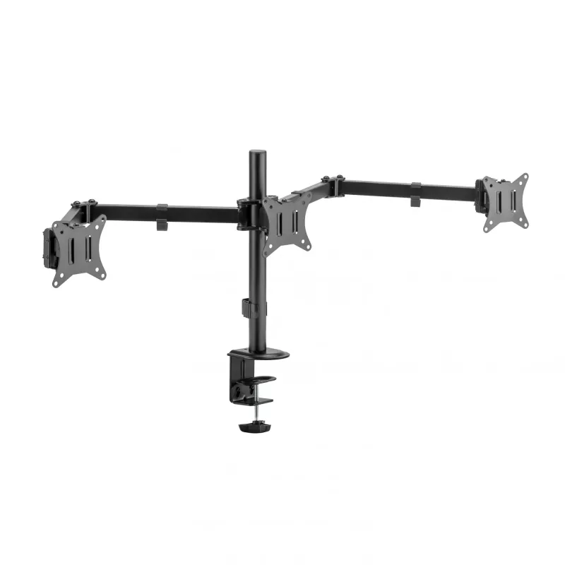 Uchwyt do monitora SBOX LCD-352/3-2 do ekranów 13–27 cali, 3 ramiona, maks. 9 kg na ramię, VESA 100x100