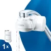 Filtry do wody do kranu BRITA ON TAP V CU CE2 (1052067) — 4-stopniowe, pojemność 600 L, 3 tryby, 5 adapterów, biały