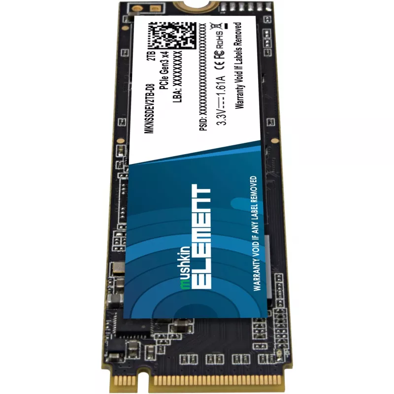 Mushkin ELEMENT – SSD – 2 TB – wewnętrzny – M.2 2280 – PCIe 3.0 x4 (NVMe)