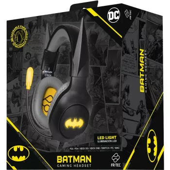Słuchawki FR-TEC Gaming Headset Batman z Odłączanymi Uszami
