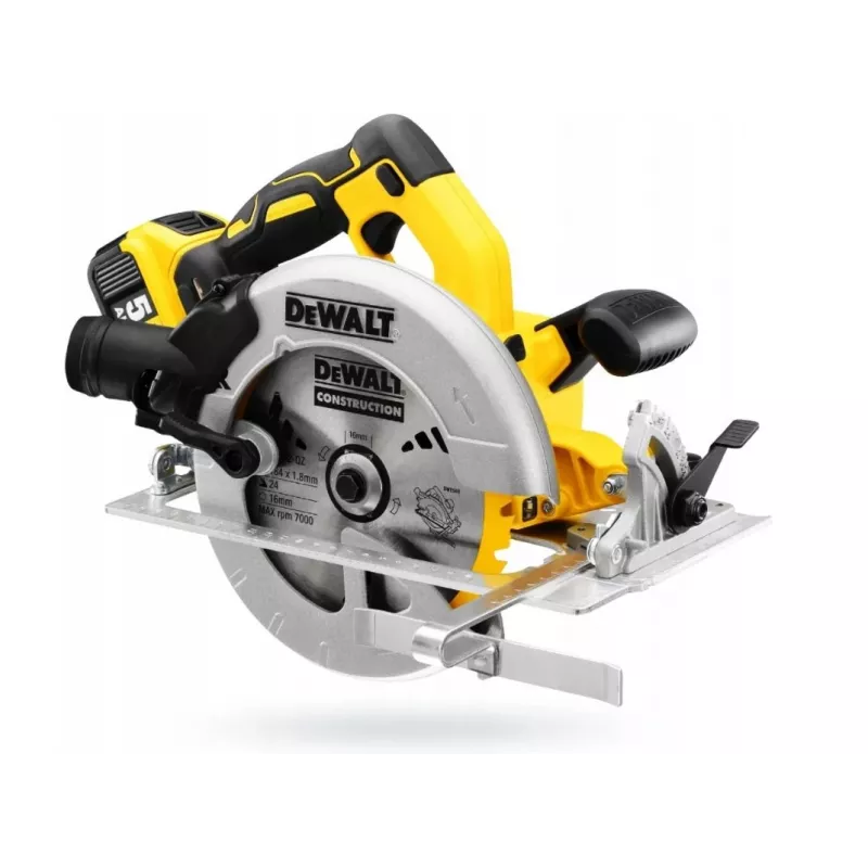 DeWALT DCS570P2-QW przenośna pilarka tarczowa 18,4 cm srebrna, żółta 5500 obr./min