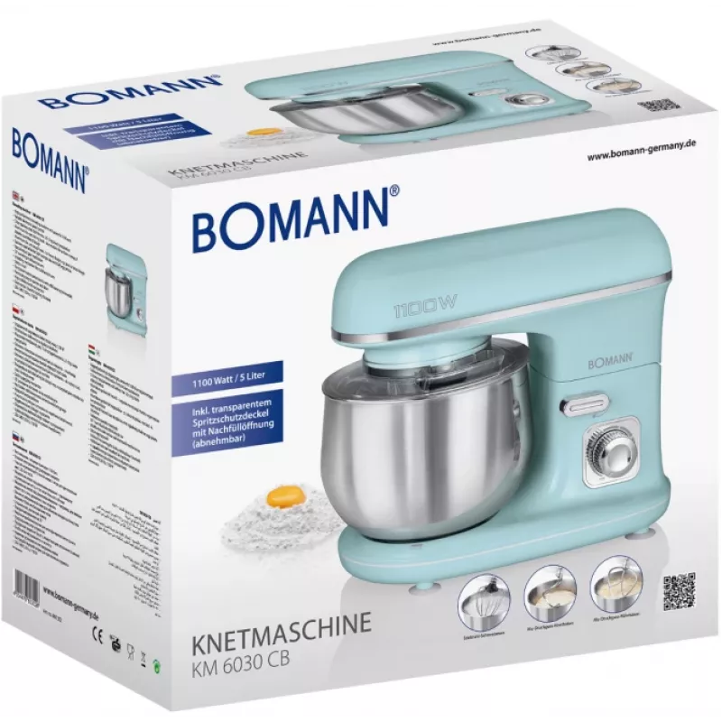 Bomann KM 6030 CB robot kuchenny 1100 W 5 L kolor miętowy