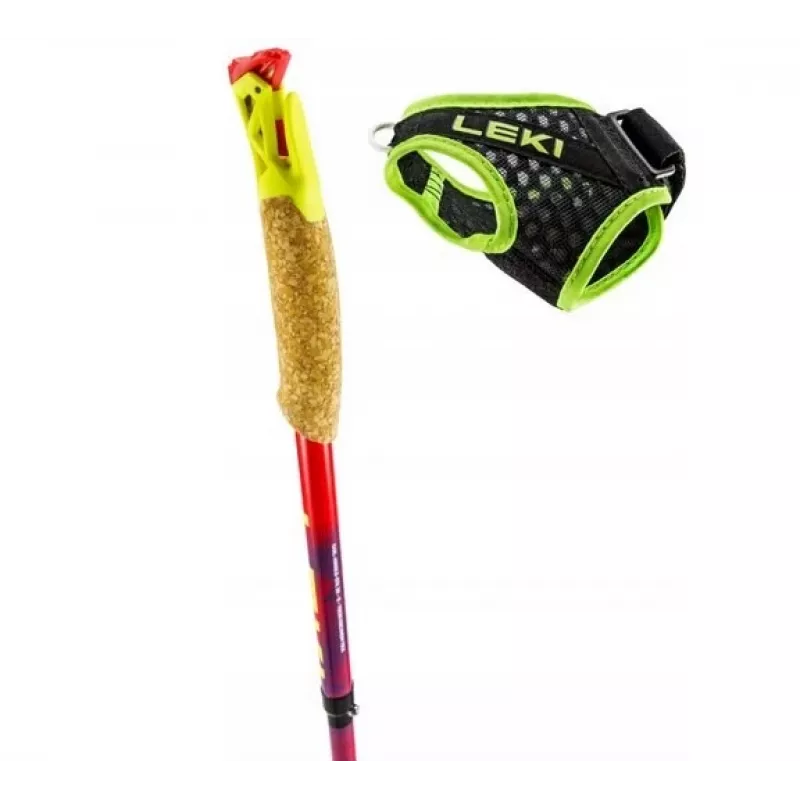 Kije trekkingowe Leki TRL Ultratrail FX One 120 cm, czerwone