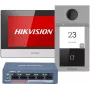 System wideodomofonowy Hikvision DS-KIS604-S(C) 2 MP 17,8 cm (7 inch) Czarny, Szary, Srebrny