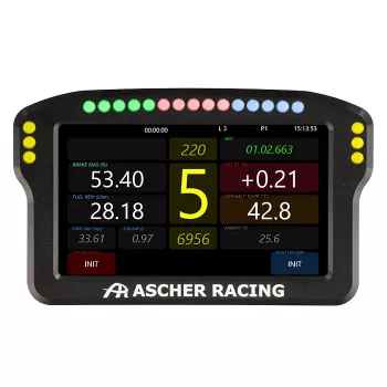 Panel deski rozdzielczej na kierownicę Ascher Racing 5 cali model 76080029 do wyświetlaczy wyścigowych symulatorowych