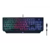 Klawiatura gamingowa GEMBIRD GGS-UMGL4-01 pełnowymiarowa USB QWERTY 104-klawiszowa US English z myszą, czarna