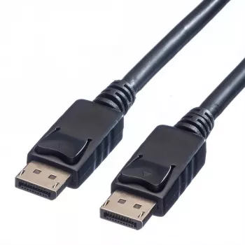Kabel połączeniowy Value DisplayPort, wtyk DisplayPort, wtyk DisplayPort 1,50 m czarny 11.99.5767, ekranowany