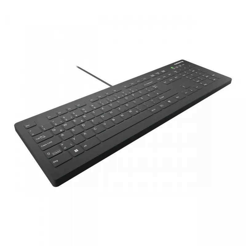 Klawiatura CHERRY AK-C8112 Medical USB QWERTZ Niemiecka Czarno-Biała Pełnowymiarowa