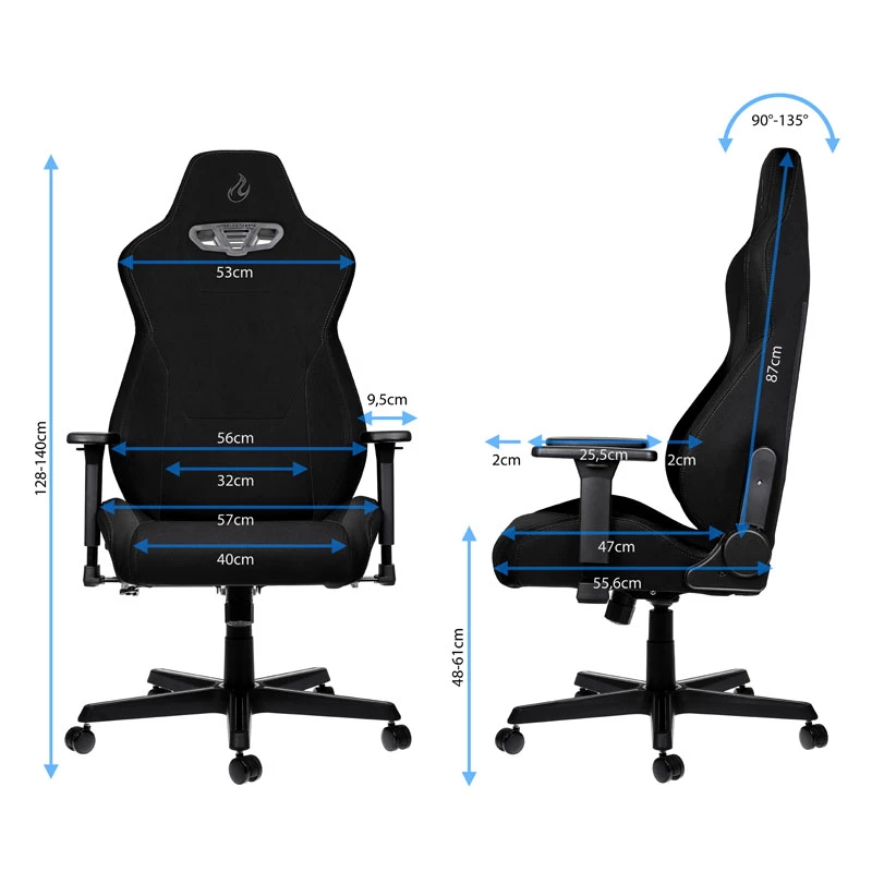 Nitro Concepts S300 fotel gamingowy - Stealth Czarny