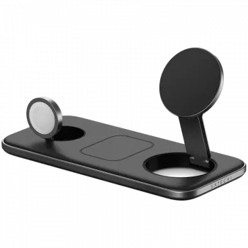 SATECHI Qi2 Trio Wireless Charging Pad - z wtyczkami typu A, C, G