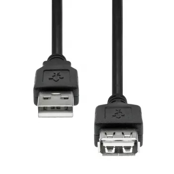 Przedłużacz USB ProXtend USB2AAF-001 USB 2.0 A żeński na A męski, 1 m, czarny