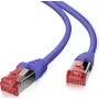 Kabel krosowy helos Cat.6 S/FTP podwójnie ekranowany, bezhalogenowy, fioletowy, 20 m