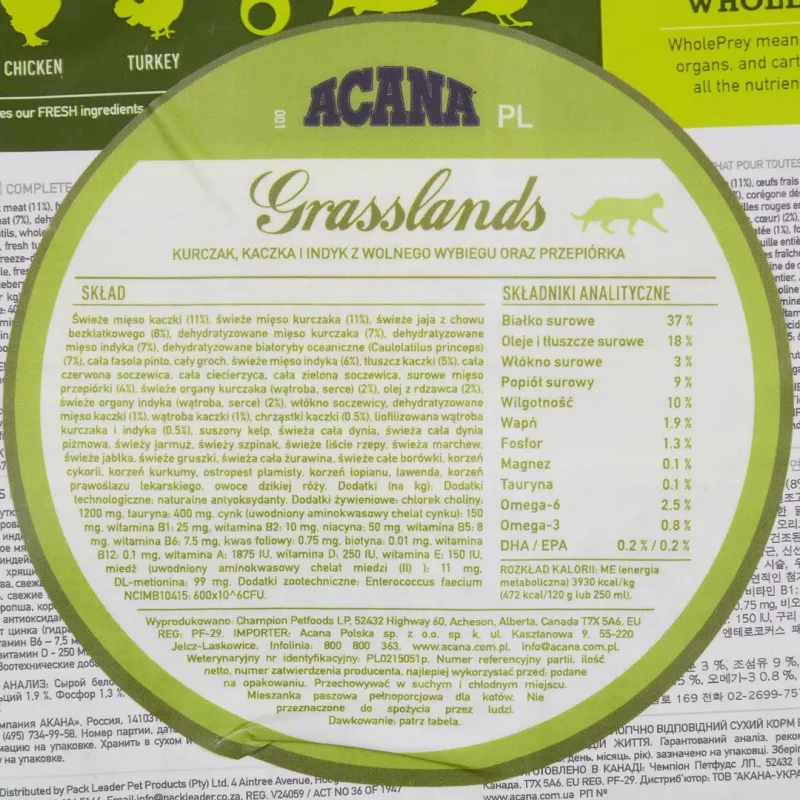 ACANA Grasslands - sucha karma dla kota - 340g