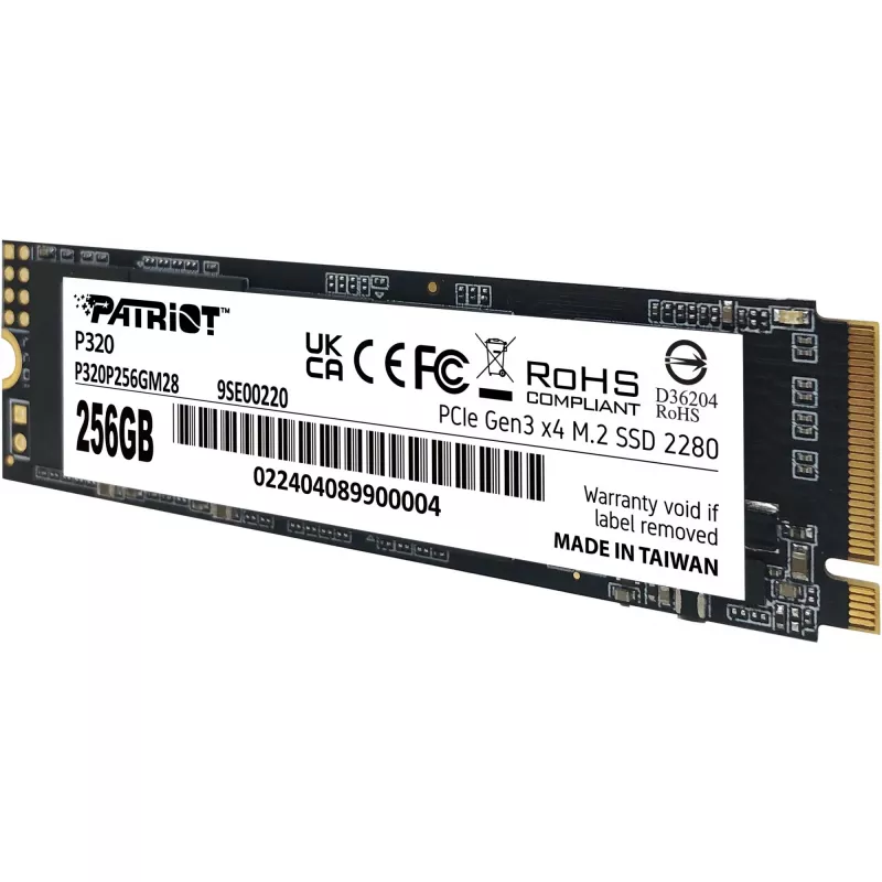 Dysk SSD Patriot P320 256GB M.2 2280 PCIe 3.0 x4 NVMe