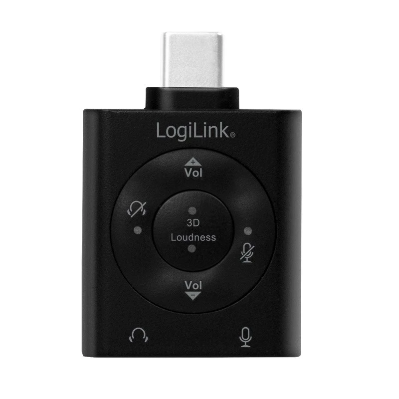 Adapter audio USB3.2 USB-C/M na 2x3,5mm/ż 7.1