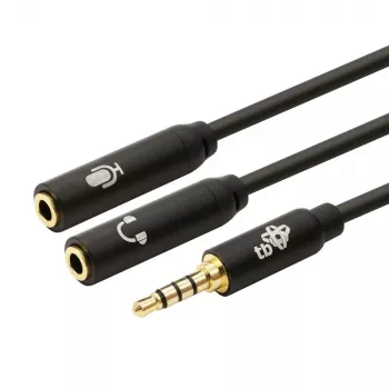 Adapter TB 3.5mm MiniJack rozgałęźnik 1x 3.5mm męski na 2x 3.5mm żeński, model AKTBXAJ0P2J030B