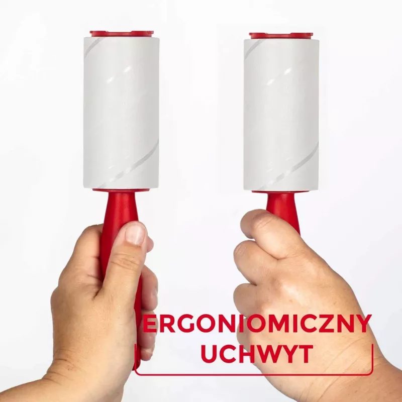Narzędzie do pielęgnacji odzieży VILEDA 173390 — samoprzylepny wałek do usuwania sierści zwierząt, szerokość 52 mm, wysokość 250 mm, ergonomiczny uchwyt