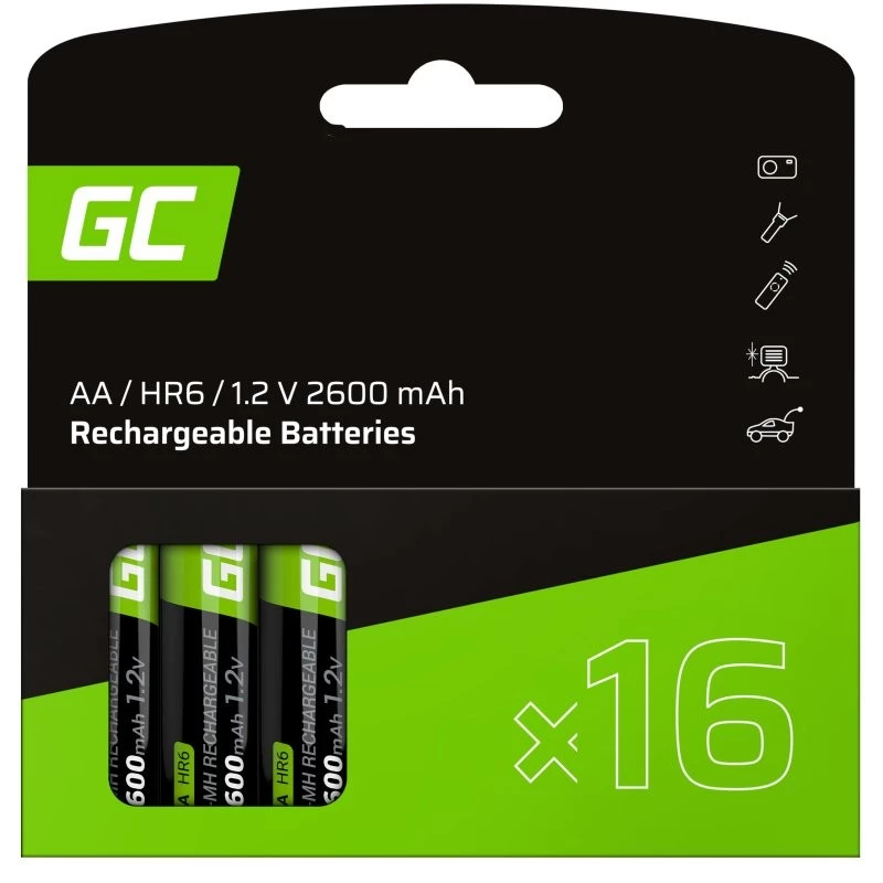 Akumulatory Ni-MH AA R6 2600mAh x16