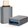 Adapter OTG helos 288362 — USB 3.1 A (żeński) na złącze USB Type‑C, ciemnoszary