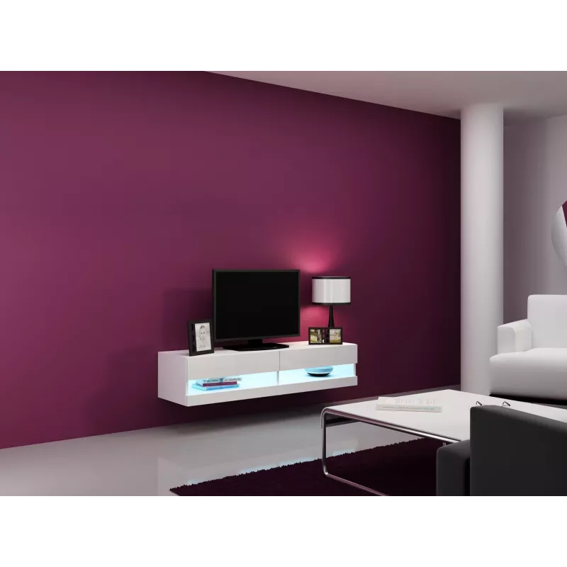 Cama zestaw mebli do salonu VIGO nowy 13 biały/biały połysk