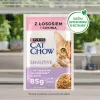 Purina Cat Chow Sensitive Gig z łososiem i cukinią w sosie - Mokra karma dla kotów - 85 g