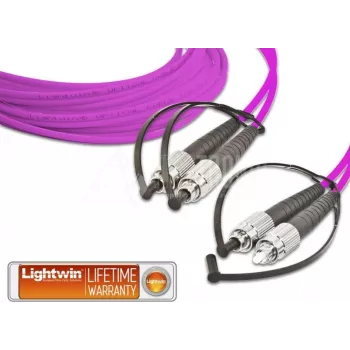 Lightwin Wysokiej Jakości Dupleksowy Kabel Światłowodowy, MM OM4, FC - FC Kabel Światłowodowy (LDP-50 FC-FC 3.0 OM4)