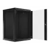 Szafa wisząca LANBERG WF01-6618-10B, 18U, 600×600×907 mm, czarna, 60 kg