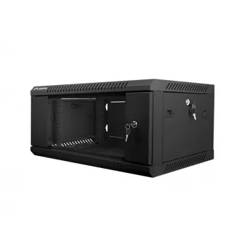 Szafka wisząca LANBERG WF01-6404-10B 4U 19 cali 600×450×285 mm IP20 czarna, udźwig 60 kg