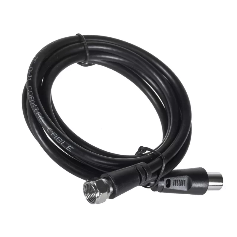 Antena wewnętrzna TV MACLEAN MCTV-930 — DVB-T, VHF 87,5–230 MHz, UHF 470–790 MHz, VHF 26 dB / UHF 28 dB, 75 Ω, czarna